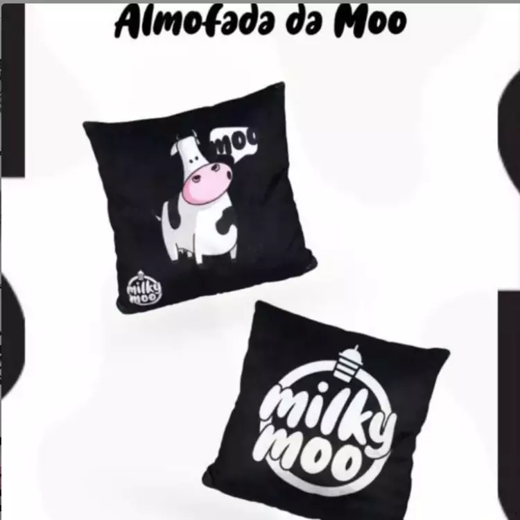 Almofada Moo preta