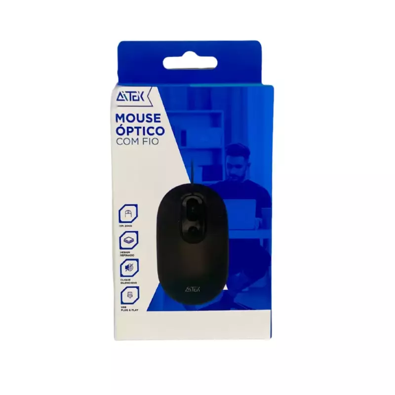 MOUSE AITEK C/FIO SILENT AMO-S2003