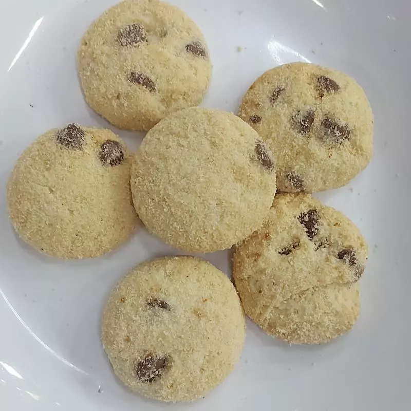Cookies tradicional com gotas choc.
