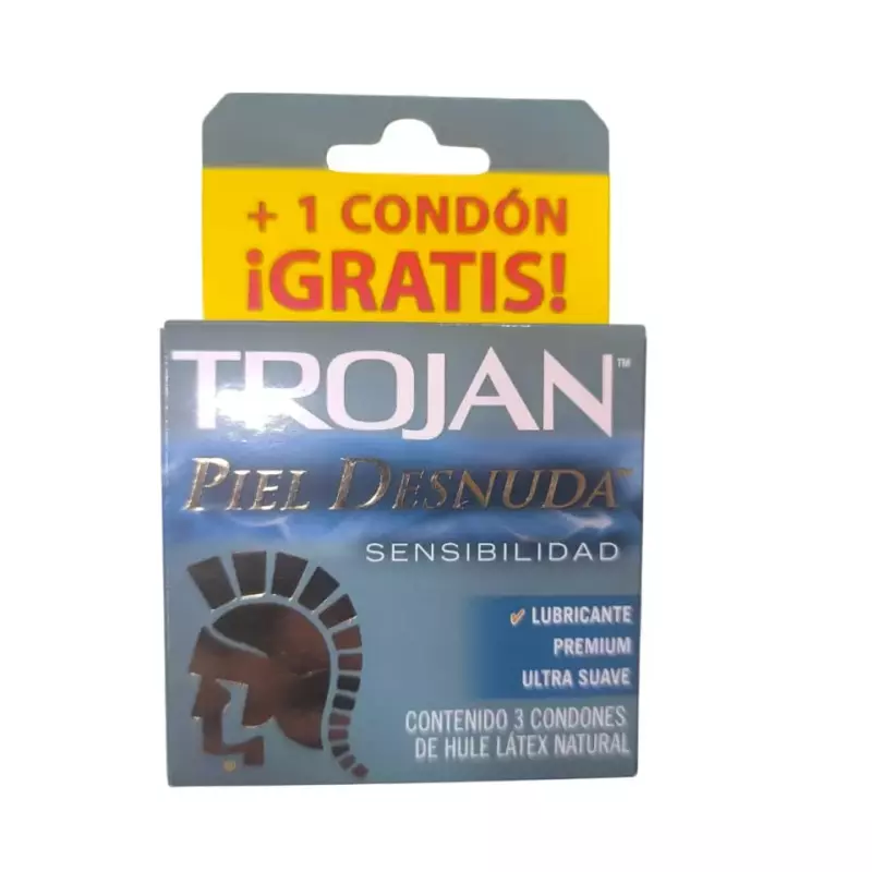 Preservativo Trojan  piel desnuda