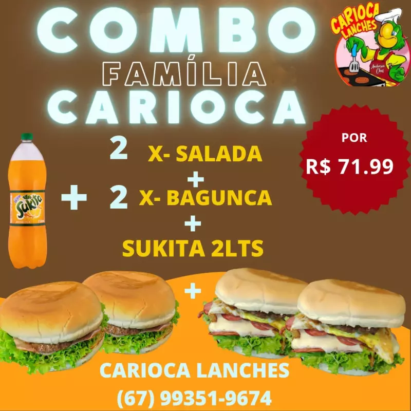 Combo família carioca