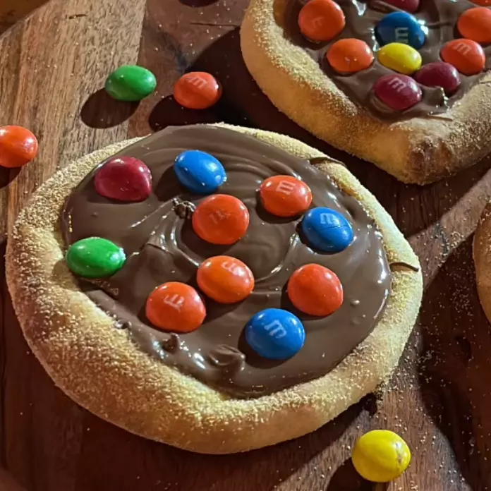 Nutella com M&M's