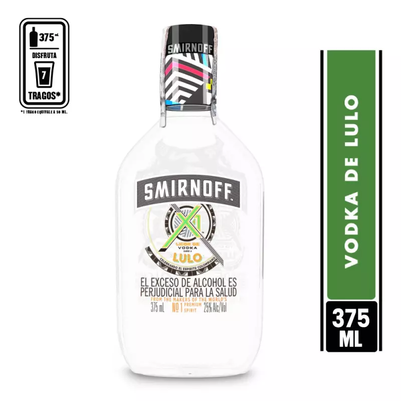 Vodka Smirnoff de Lulo x 375 ml