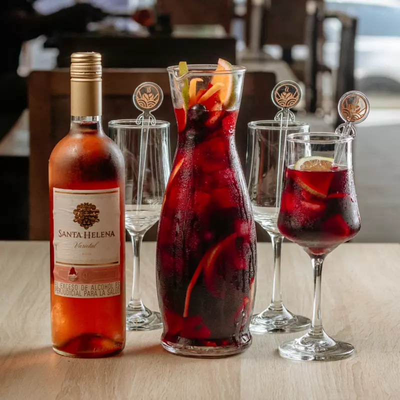 Jarra sangría vino rosado 1lt