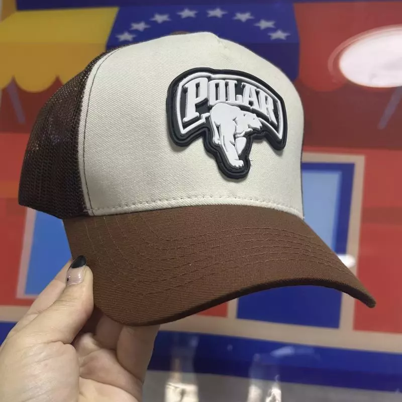 Gorra Polar marrón beige malla