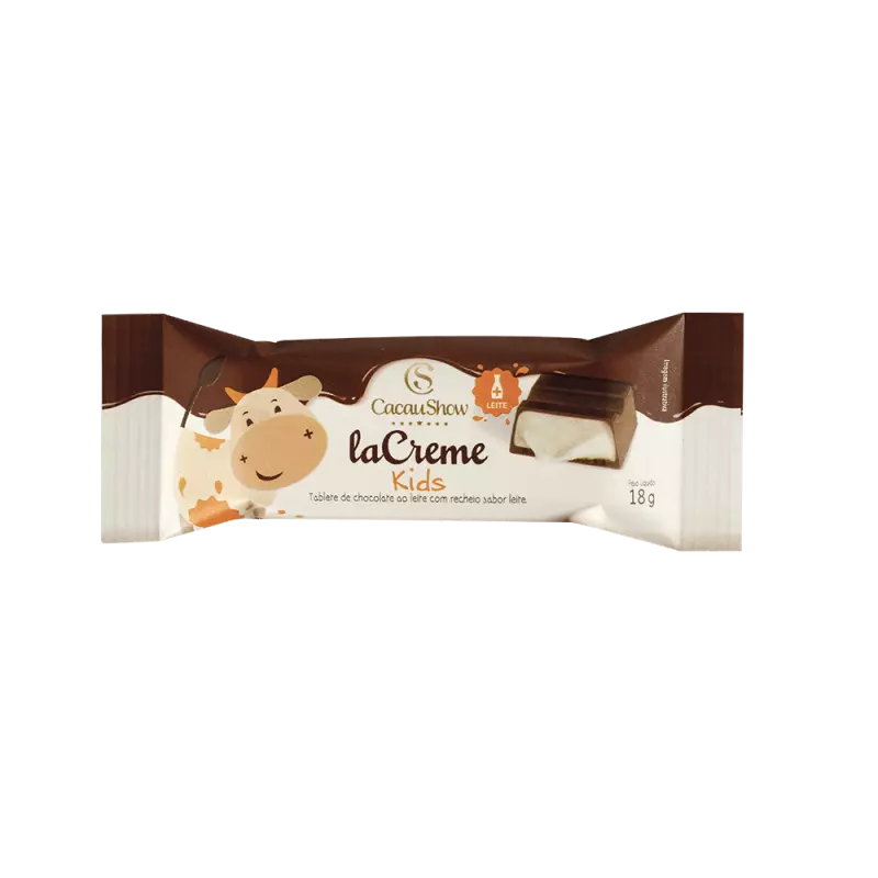 Tablete lacreme ao leite kids 18g