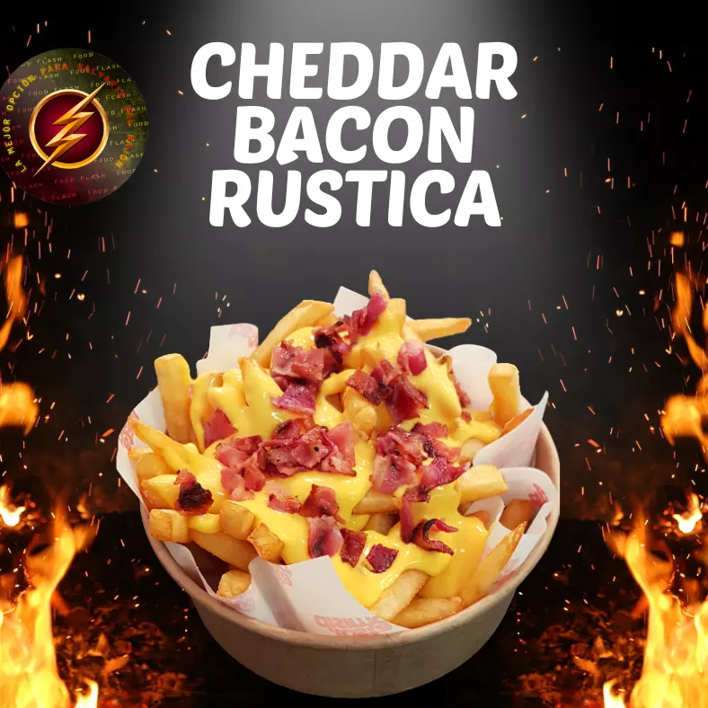 CHEDDAR BACON RÚSTICA (GRANDE)