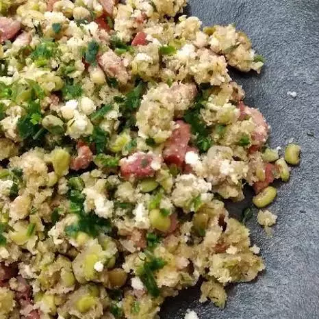 Porção Feijão Verde Afarofado 200g
