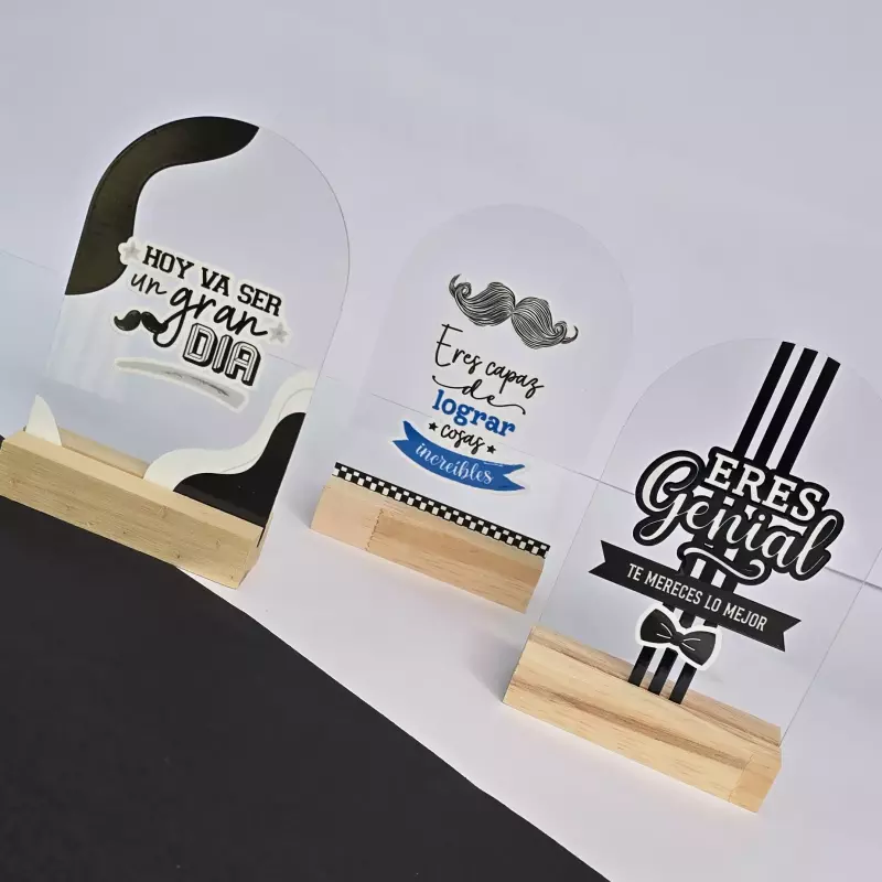 Acrílico decorativos hombre