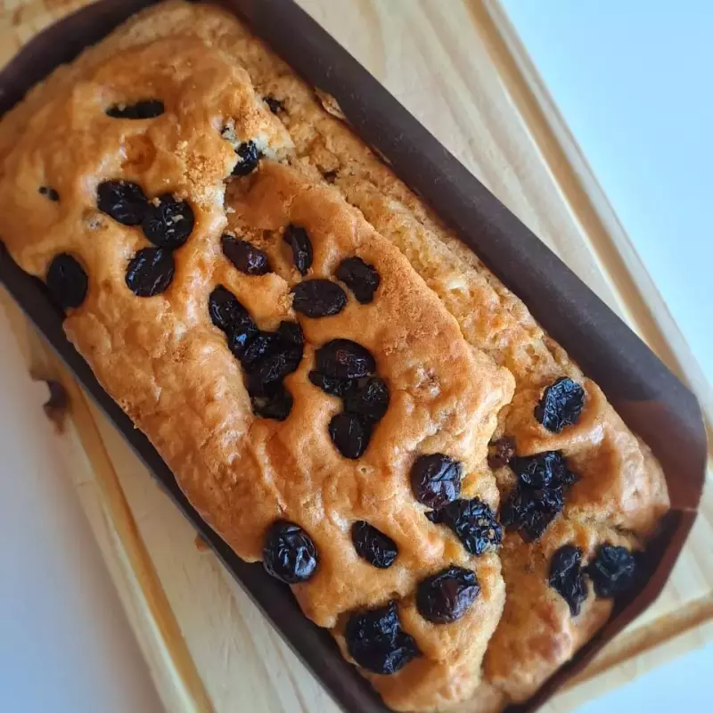 Budín saludable de Limón y Arándanos