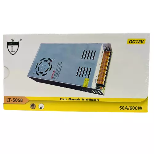FONTE CHAVEADA 12V 50A LT-5058
