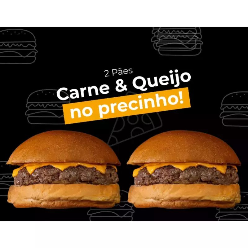 Pão Carne e Queijo em Dobro!