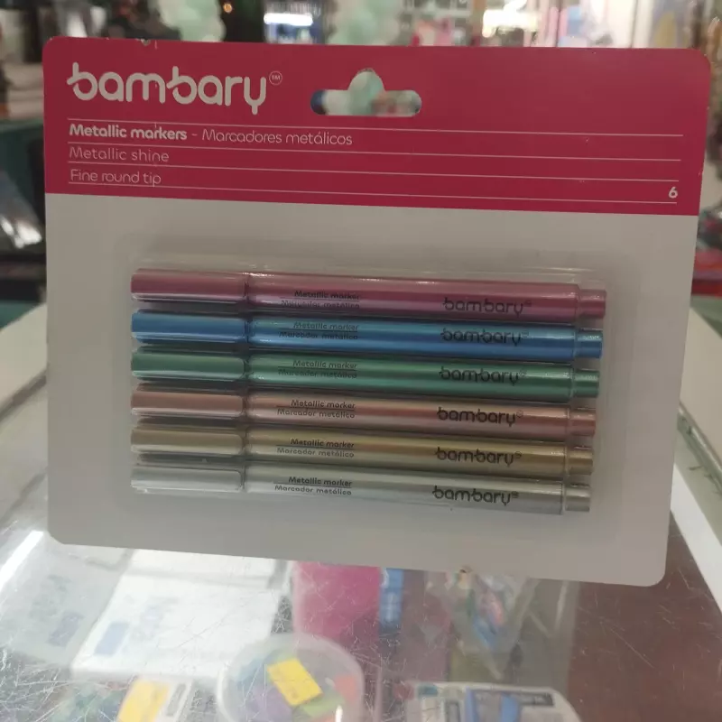 Marcadores metálicos bambary