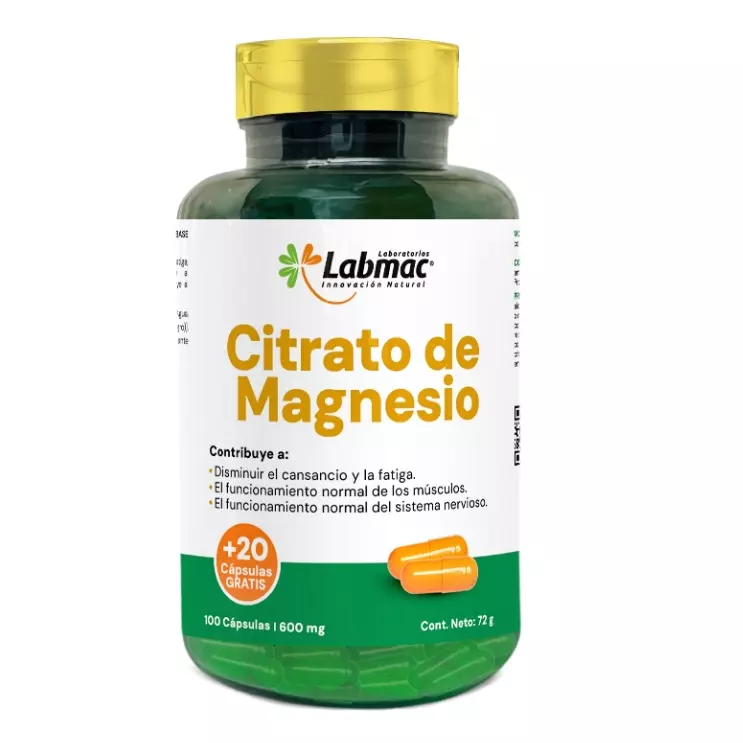 CITRATO DE MAGNESIO  LABMAC 120 CAPS