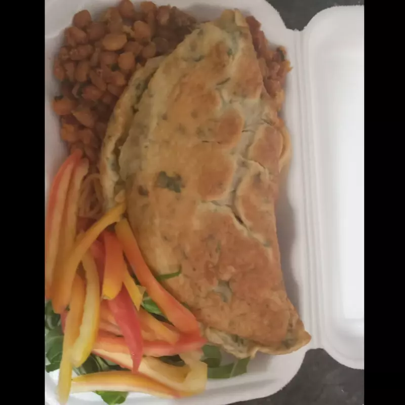 Omelete de Carne c/ Queijo Delicioso