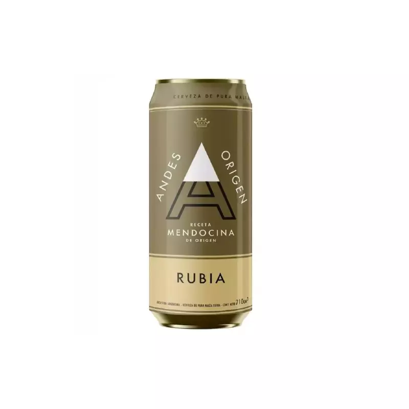 Cerveza Andes Rubia 710ml X4