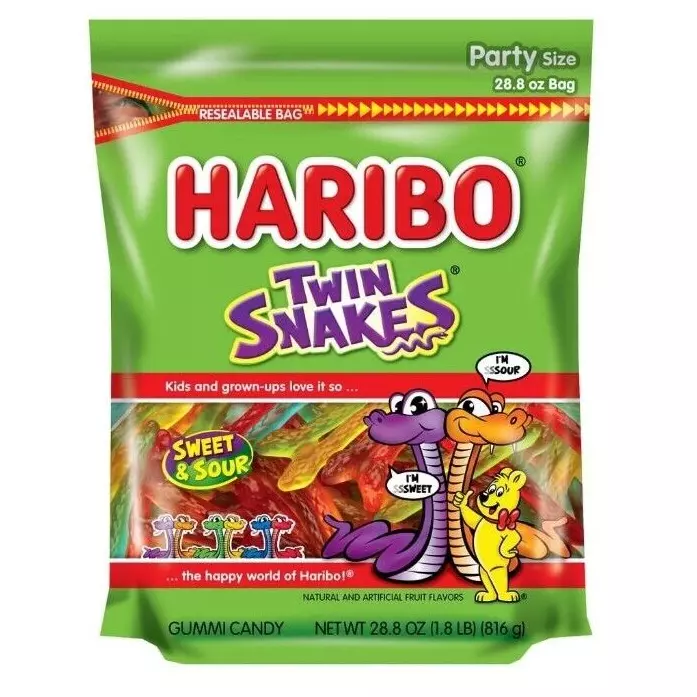 Haribo twin snakes 28.8oz