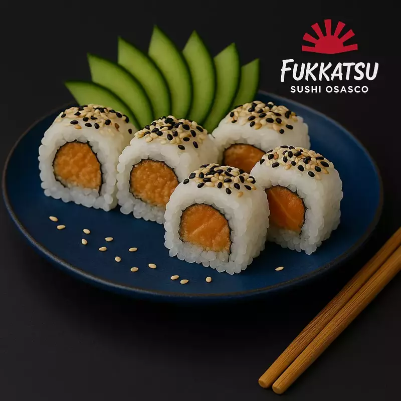 URAMAKI SALMÃO GRELHADO (08pçs)