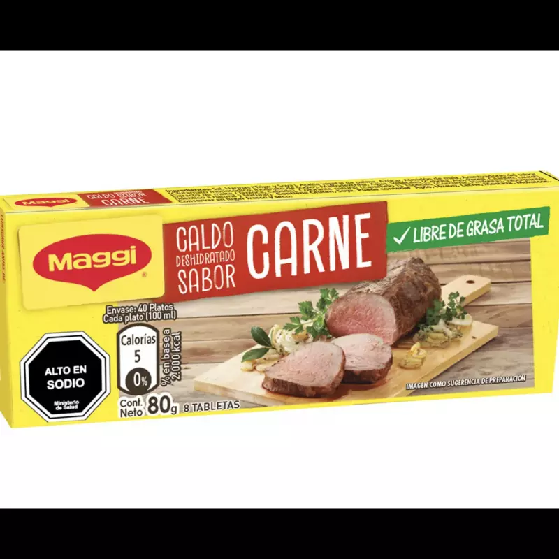 Caluga Maggi carne 8 unidades