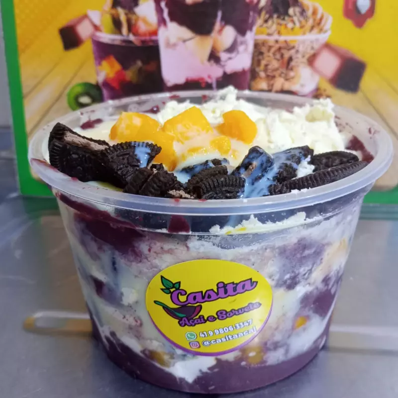 Pote de 1 litro de açai+Cupuaçu