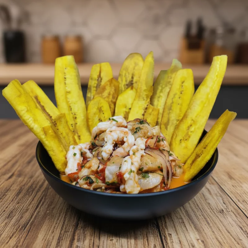 CEVICHE ESPC+CAMARONES+TOSTON