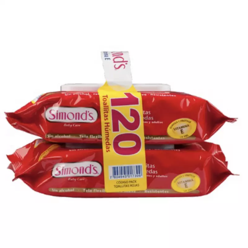 Toalla húmeda Simonds 120 unidades