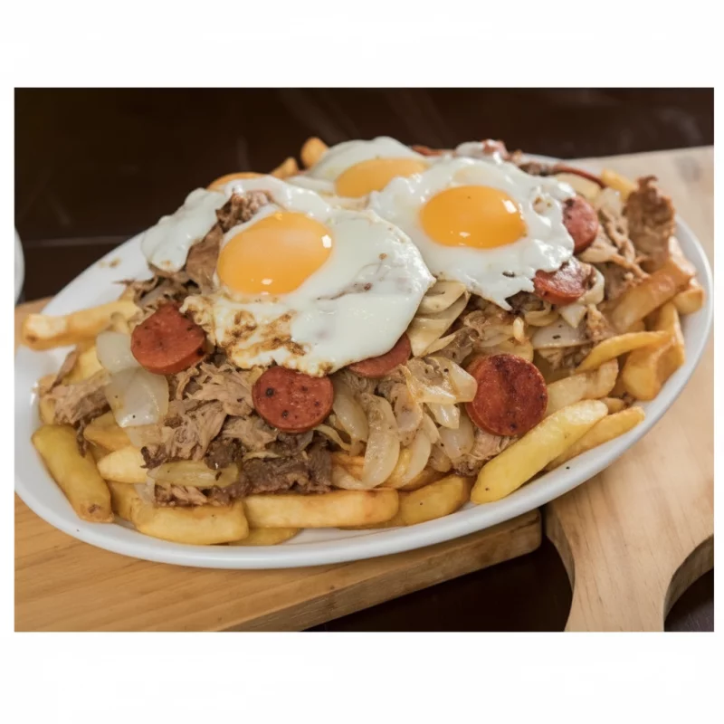 Chorrillana de Vacuno y cerdo