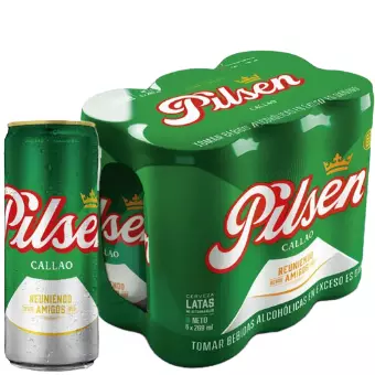 Six pack Pilsen 473ml (latón)