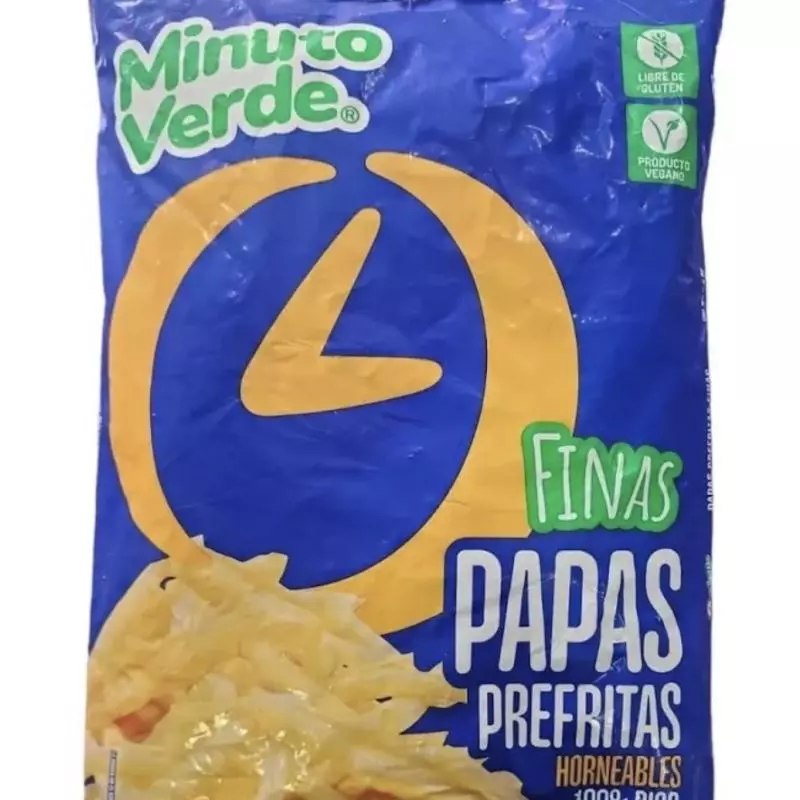 Papas minuto verde finas 2.5kilos