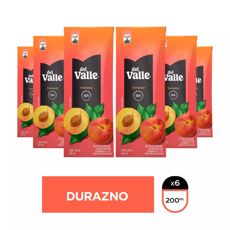 JUGO DEL VALLE KAPO DURAZNO 200 ML