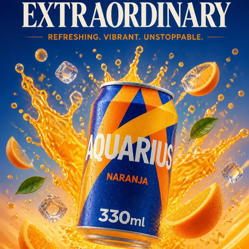 LATA AQUARIUS NARANJA