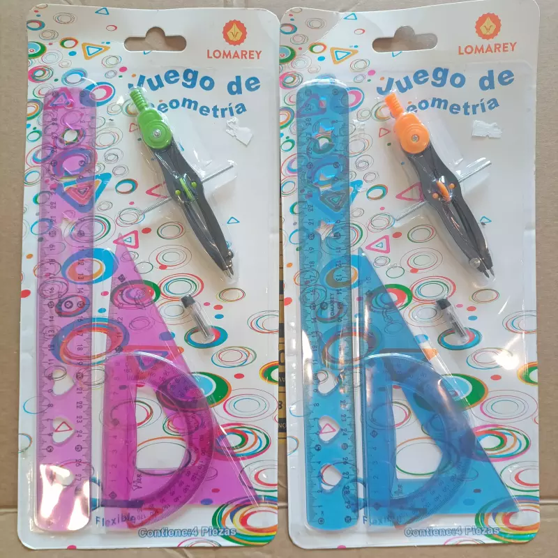 REGLA, COMPAS, ESCUADRA, JUEGO GEOME