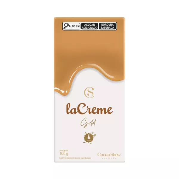 Tablete laCreme Gold Branco 100g