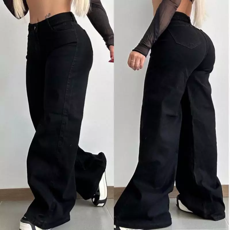 Jeans Palazzo Kàbala Deep Black 525