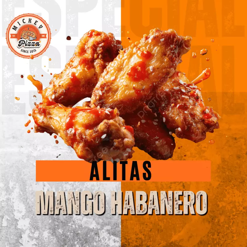 Alitas mango habanero