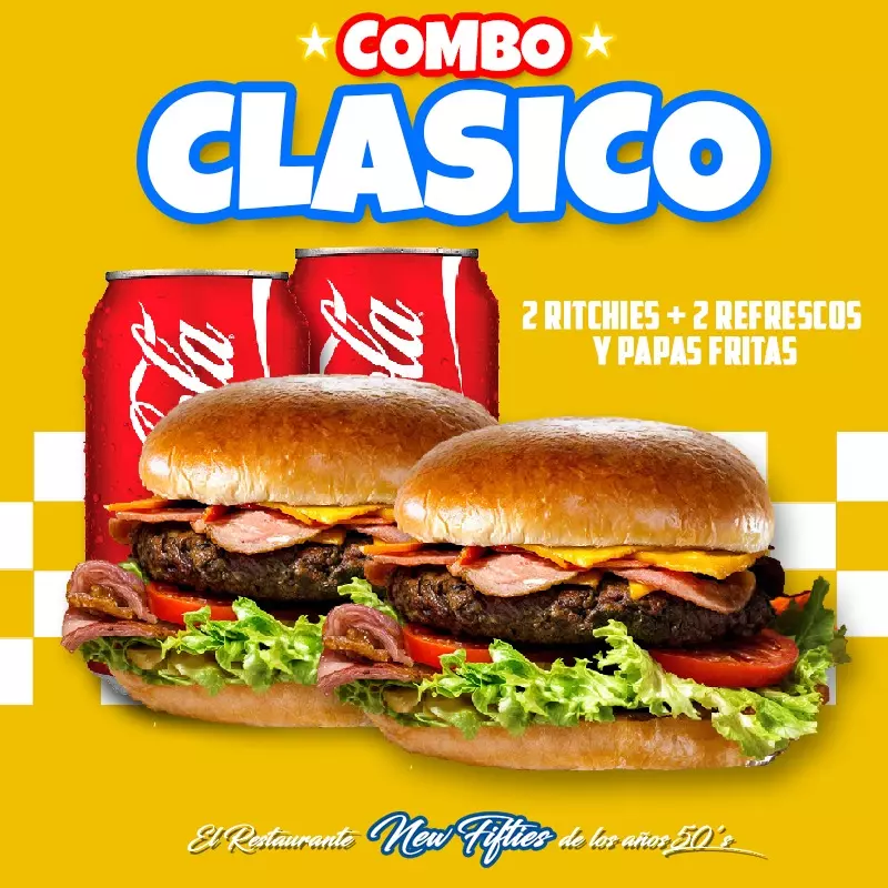 COMBO CLÁSICO 🥤🍔
