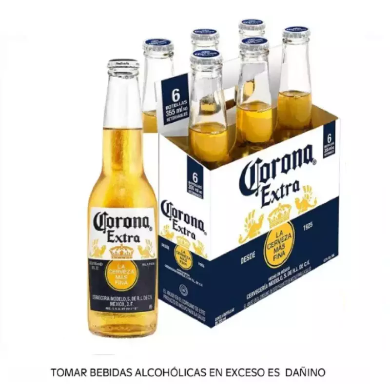 Six (6und) Corona Botella 355ml