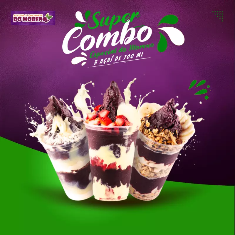 3 Açaí 700 ml