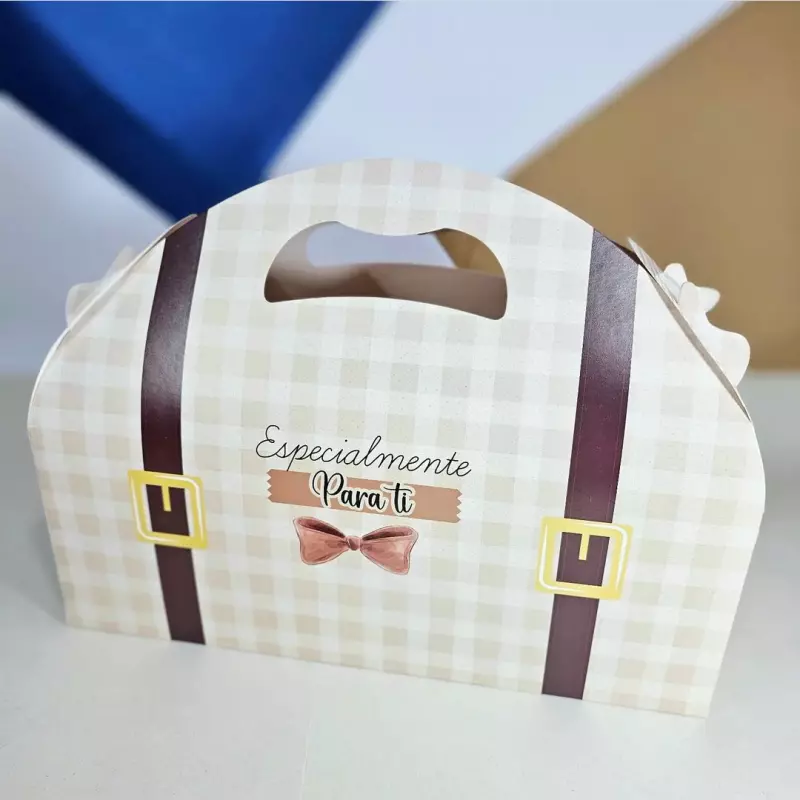 Caja lonchera impresa cafe