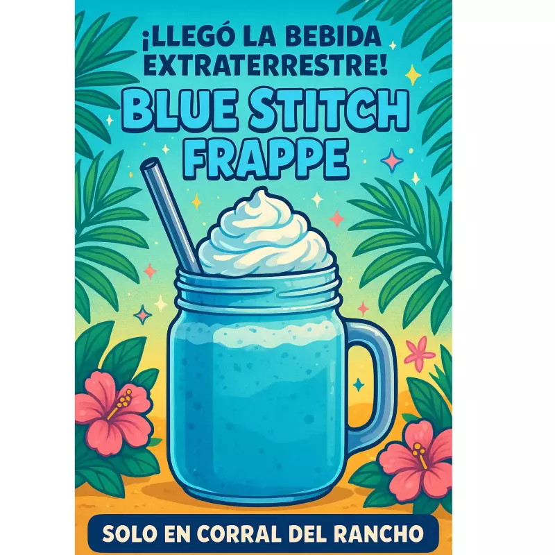 💙 Frappé Blue Stitch–Sabor Chicle