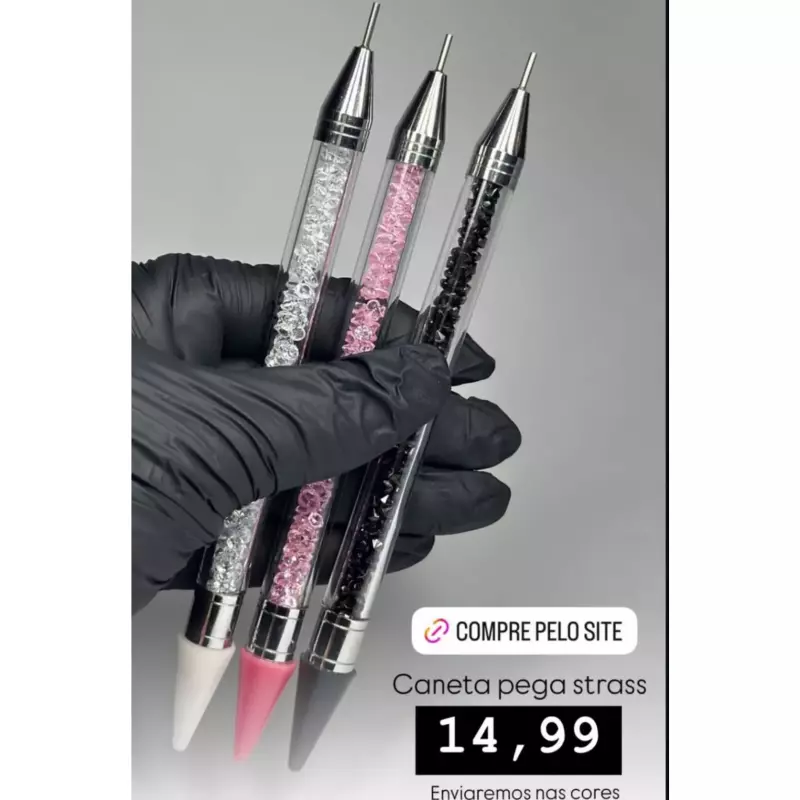 Caneta Pega Strass
