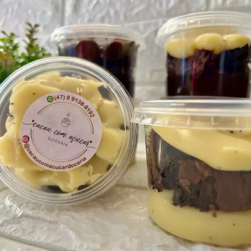 Brownie no Pote (Maracujá)