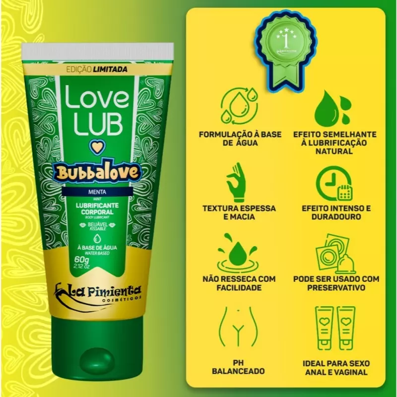 LOVE LUB BUBBALOVE - MENTA