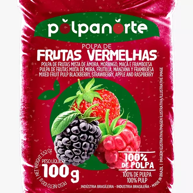 Polpa de Frutas Vermelhas 100g
