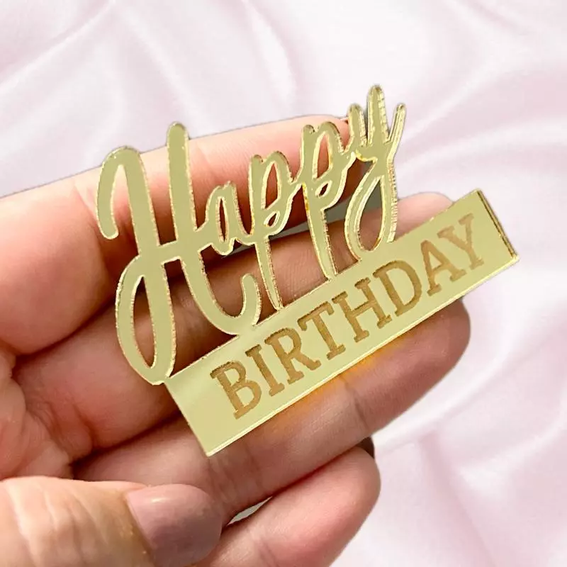 Aplique Bolo Happy Birthday