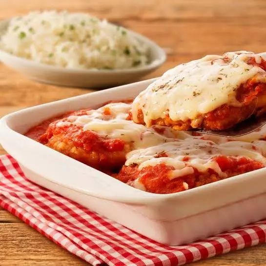 Filé de frango a parmegiana