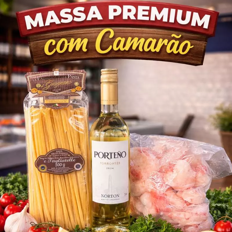MASSA PREMIUM COM CAMARÃO
