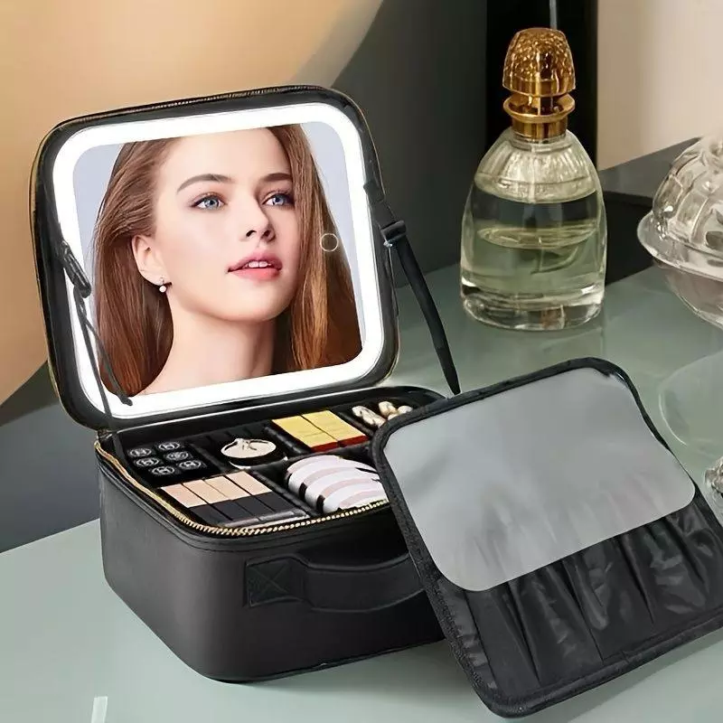 COSMETIQUERA CON LUZ LED