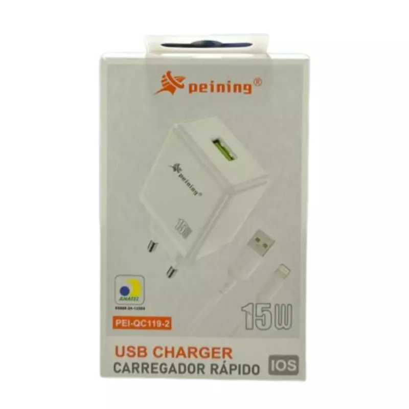 CARREGADOR PEINING IOS PEI-QC119-2