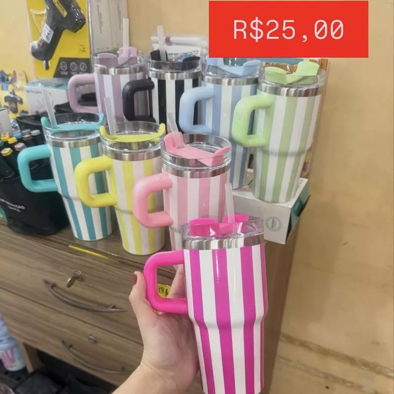 Copo Listrado 600 ml